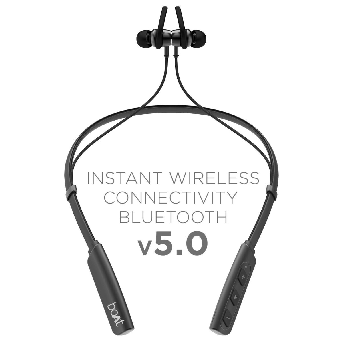 boAt 235v2 Fast Charging Bluetooth Headset Earphones (Black)