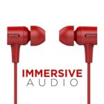 boAt Bassheads 102 in Ear Wired Earphones with Mic (Fiery Red)