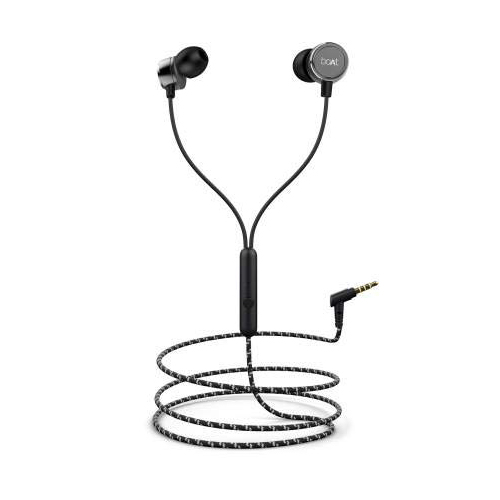 boAt BassHeads 172 3.5mm Angled Jack Wired Earphones (Black)