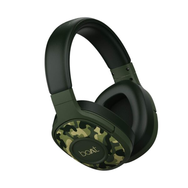 boAt Rockerz 550 Over-Ear Wireless Headphone (Army Green)