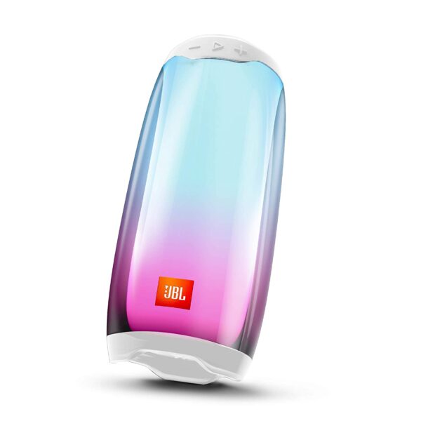JBL Pulse 4 Portable Bluetooth Speaker (White)