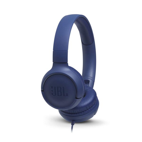 JBL Tune 500 Wired On Ear Headphone (Blue)