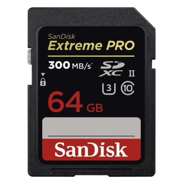 SanDisk 64GB Extreme Pro Class 10 UHS-II SDXC Memory Card