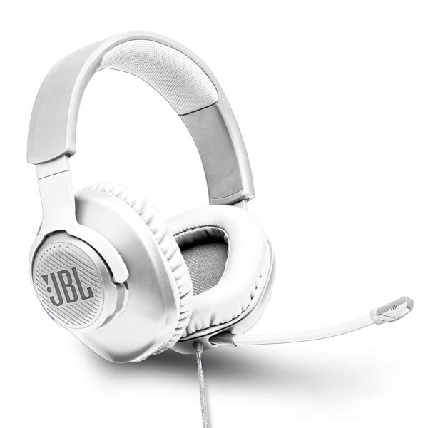 JBL Quantum 100 Wired Over-Ear Gaming Headset (White)
