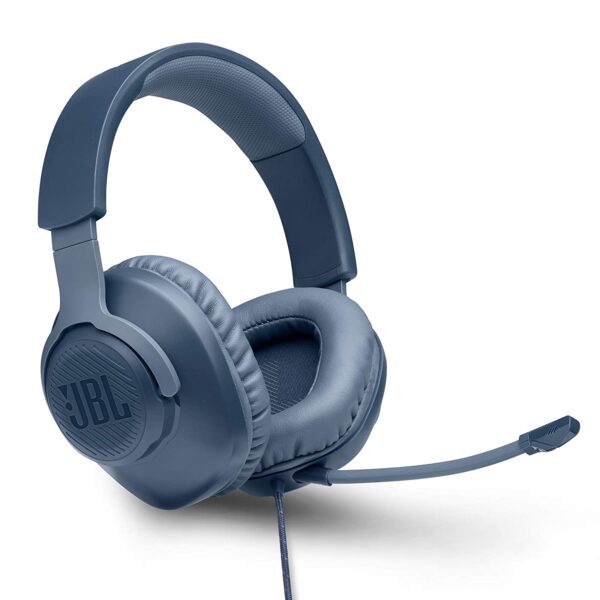 JBL Quantum 100 Wired Over-Ear Gaming Headset (Blue)