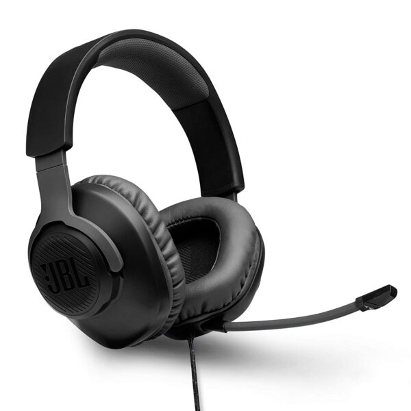 JBL Quantum 100 Wired Over-Ear Gaming Headset (Black)
