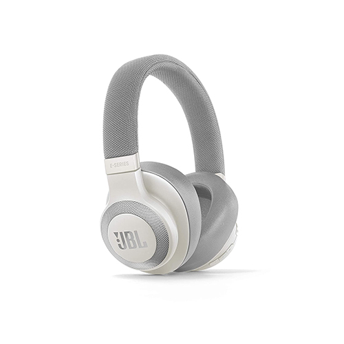 JBL E65BTNC Wireless Over-Ear Active Noise Cancelling Headphones (White)