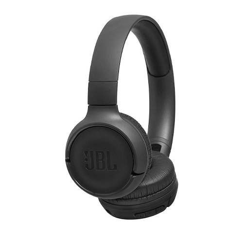 JBL Tune 500BT Powerful Bass Wireless On-Ear Headphones with Mic (Black)