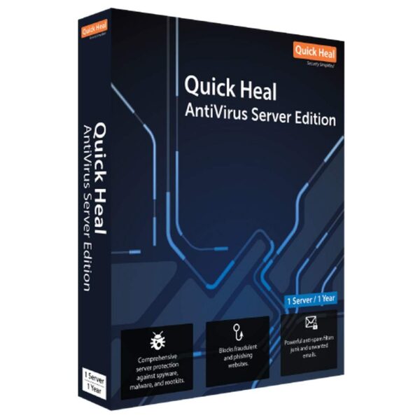 Quick Heal Antivirus Server Latest Version - 1 Server, 3 Years (DVD)