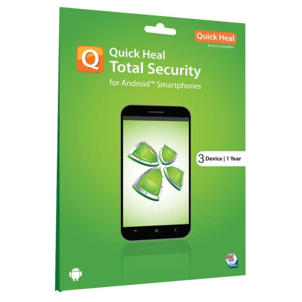 Quick Heal Total Security For Android Smartphone Family Pack 3 PC 1 Year