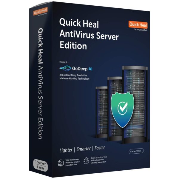 Quick Heal Antivirus Server Edition- 1 Server, 1 Year (DVD)