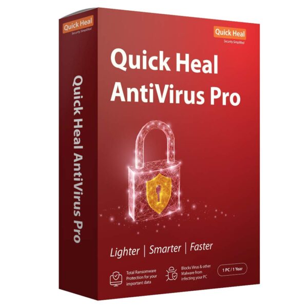 Quick Heal AntiVirus Pro- 2 PC, 1 Year