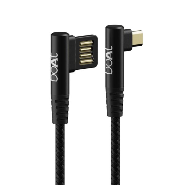 boAt Micro USB L70 Cable Black, (3A Fast Charging & 480 Mbps Data Sync)