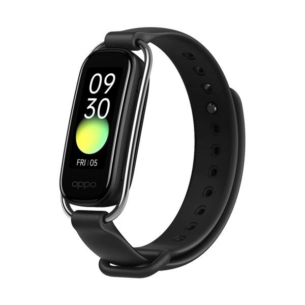OPPO Smart Band with Extra Sport Strap - 5ATM Water Resistant, Supports Android and iOS (black)