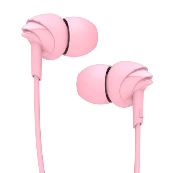 boAt Bassheads 100 Wired Earphones (Taffy Pink)
