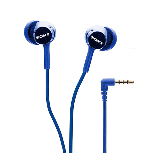 Sony MDR-EX150AP Wired In-Ear Headphones (Blue)