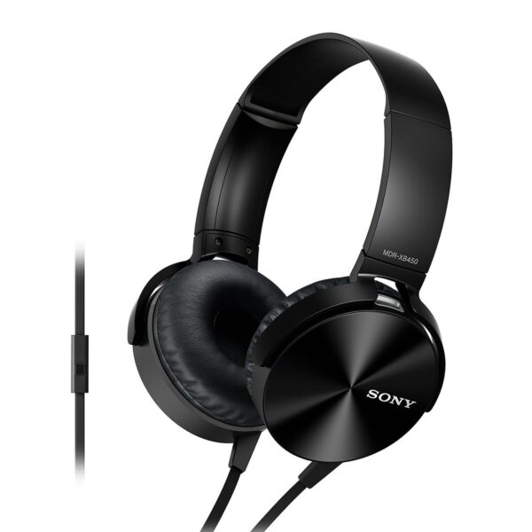 Sony MDR-XB450AP Wired Extra Bass On-Ear Headphones (Black)