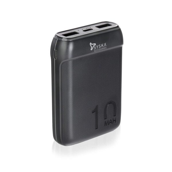 Syska 10000 mAh Li-Polymer P1016B Power Bank