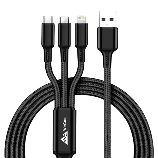 WeCool Nylon Braided Multifunction Fast Charging Cable