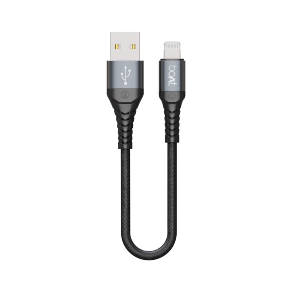 boAt LTG 200 Lightning Apple MFi Certified Cable (Mercurial Black)