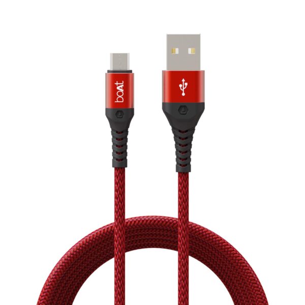 boAt Micro USB 550 Stress Resistant Cable (Martian Red)