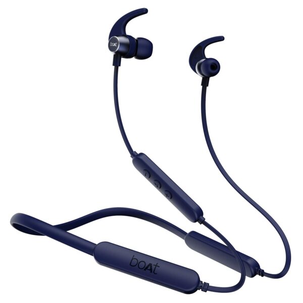 boAt Rockerz 255 Pro+ Bluetooth in-Ear Headphone with Mic (Navy Blue)
