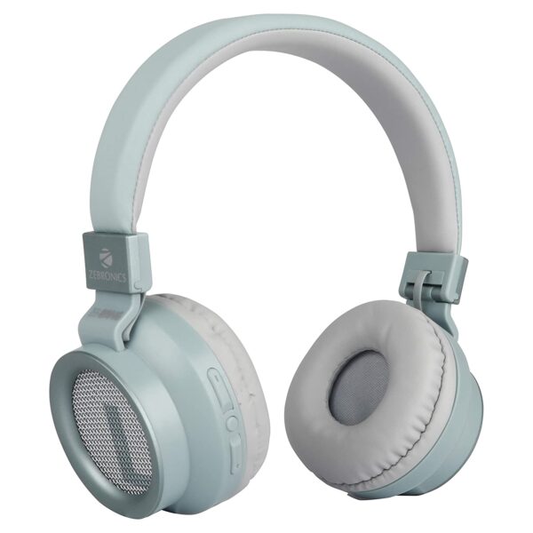Zebronics Zeb-Bang Foldable Wireless BT Headphone (Green)
