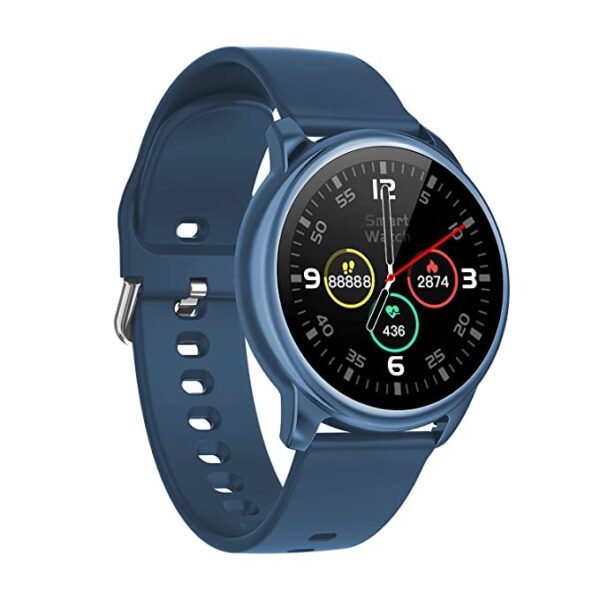 CrossBeats Orbit Bluetooth Calling Smart Watch (Metallic Blue)