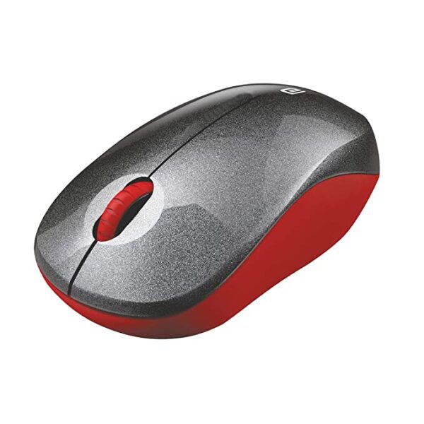 Portronics Toad 12 Wireless Optical Mouse (Red-Black)