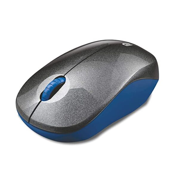 Portronics Toad 12 Wireless Optical Mouse (Black Blue)
