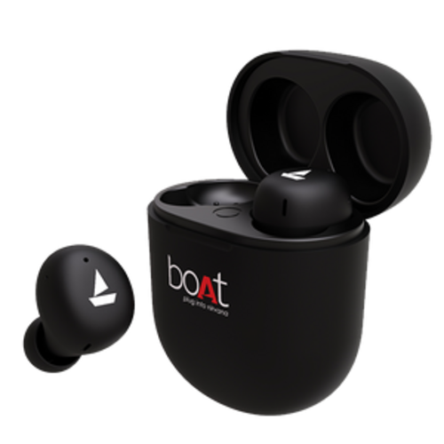 boAt Airdopes 381 Bluetooth Truly Wireless (Active Black)