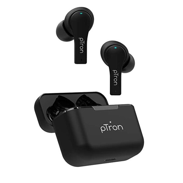 pTron Bassbuds Tango ENC Truely Wireless Earbuds (Black)