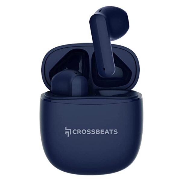 Crossbeats Airpop True Wireless Earbuds with (Blue)