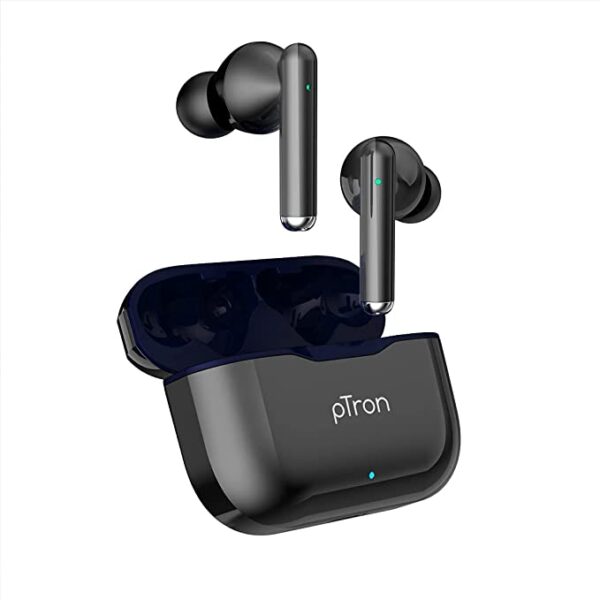 pTron Bassbuds Pixel True Wireless Bluetooth Buds (Black)