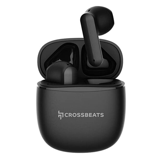 Crossbeats Airpop True Wireless Earbuds with (Black)