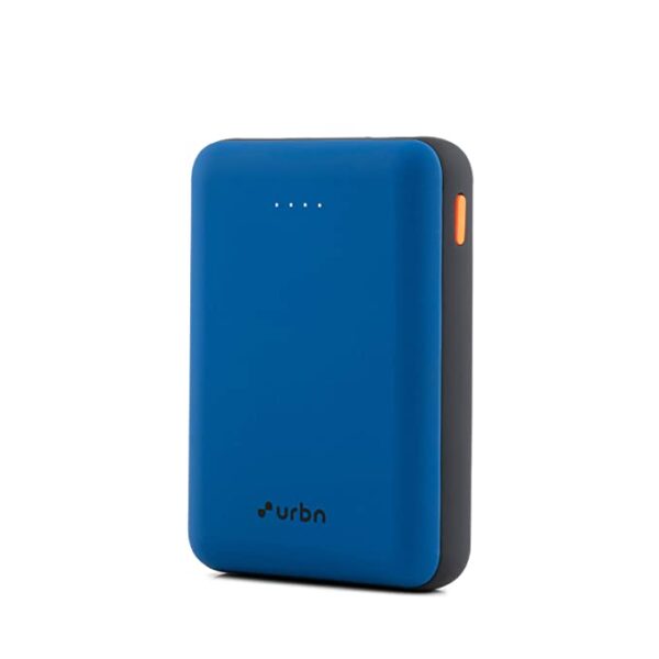 URBN 10000 mAh Li-Polymer Ultra Compact Power Bank with (Bright Blue)
