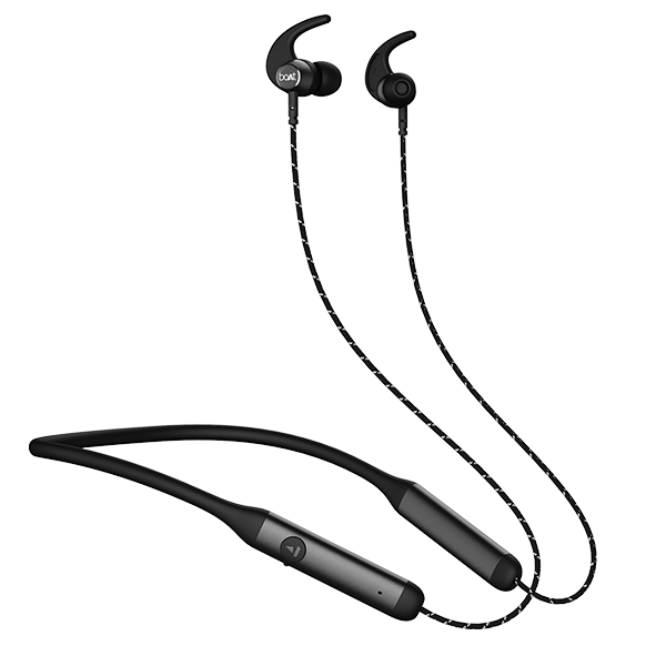boAt Rockerz 333 | Bluetooth Earphone (Active Black)