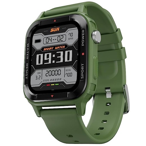 Fire-Boltt Tank 1.85 Bluetooth Calling Smart Watch (Green)
