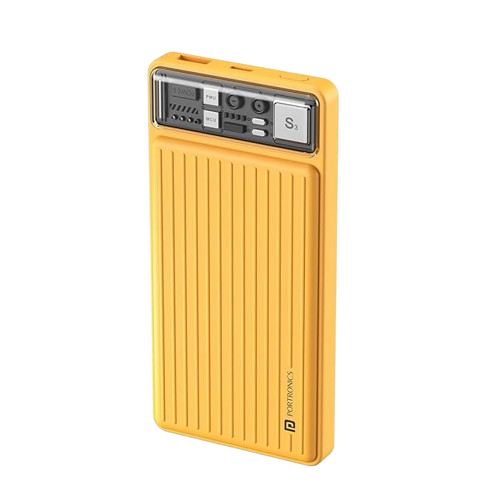 Portronics Luxcell 10k Power Bank 22.5W Fast Charging (Yellow)